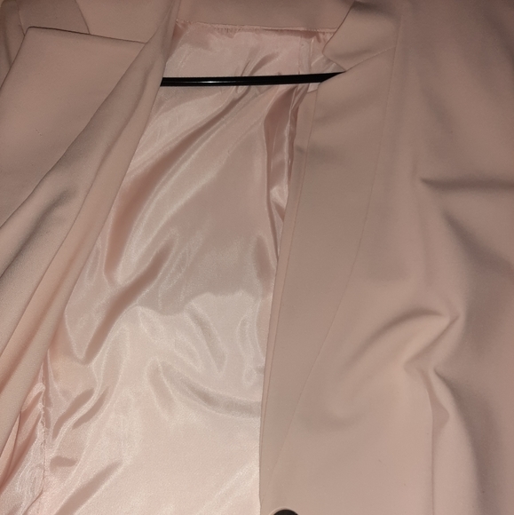 Plus Size Calvin Klein Blush Pink lined Blazer - Picture 2 of 4